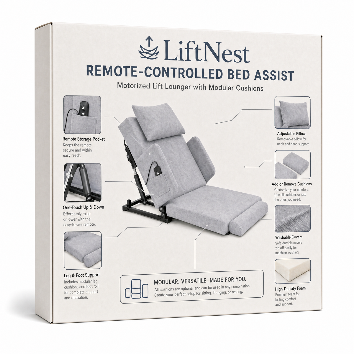 LiftNest Bed Assist – Remote-Controlled Lift for Bed & Sofa